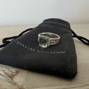 David Yurman Petite Wheaton Ring With Gemstone And Diamonds